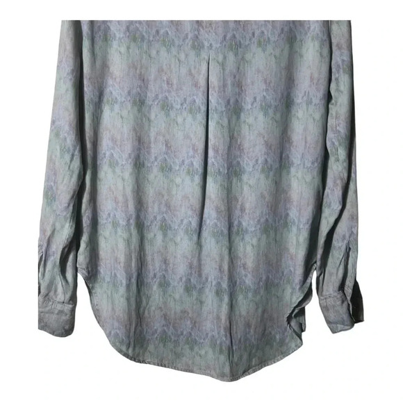 2004. BILLY T TIE DYE BUTTON DOWN TOP LONG SLEEVE BUTTONED CUFFS SIZE MEDIUM - Picture 7 of 7